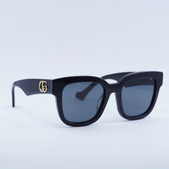 Gucci GG0998S 001 Sunglasses Black Square Frame, Grey Lenses main image 2
